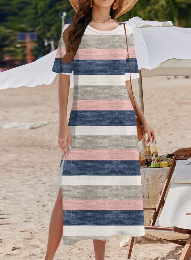 Tepveisoy Women's Fashion Summer Dresses Casual Beach Dresses One Piece Dress Slim Holiday Dress  - Image 2