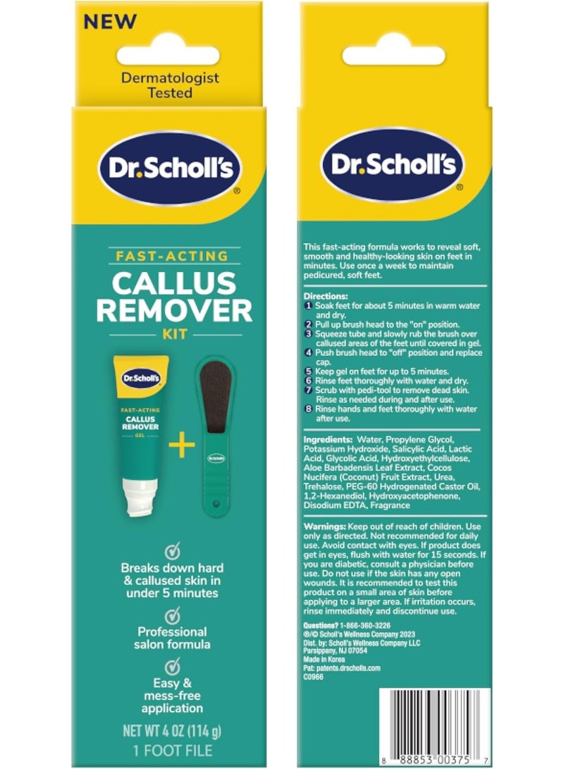 Scholl Dr. Scholl's Fast Acting Callus Remover Gel Kit Hard Skin Removal - Image 3