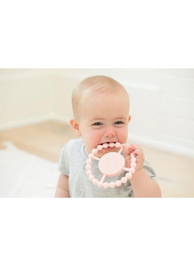 بيلا تونو مجموعة من قطعتين من Bella Tunno Happy Teether - لعبة عضاضة ناعمة وسهلة الإمساك للأطفال، حلقة عضاضة من السيليكون للمساعدة في تهدئة اللثة، غير سامة وخالية من مادة BPA، رائعة/رائعة  - Image 5