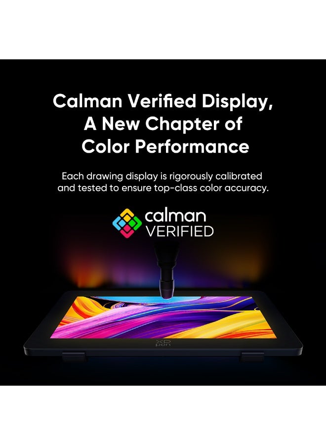 XP-PEN جهاز لوحي للرسم XPPen Artist Pro 24 من الجيل الثاني بدقة 4K فائقة الوضوح مع شاشة، وقلم ضغط مزدوج 16384، ومفتاح لاسلكي، وألوان Adobe RGB بنسبة 99%، وجهاز لوحي رسومي △E<1 بشاشة قلم AG مغلفة بالكامل، مقاس 23.8 بوصة - Image 3