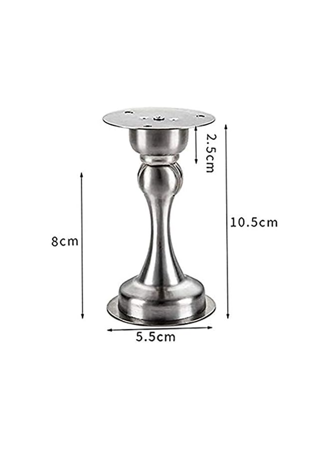 PROMASS Door Stopper Bumper Magnetic Stainless Steel Holder Doorstop For Pvc Metal Wood Board Tile Platic Aluminum Sash Silver - Image 2