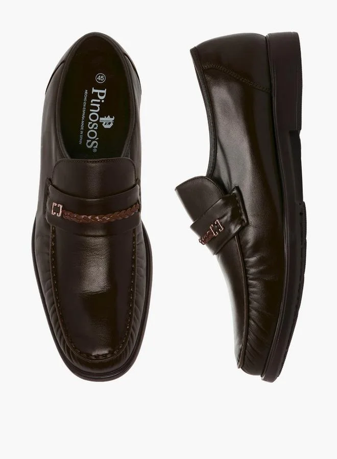 بينوسوس Men Slip-On Genuine Leather Loafers