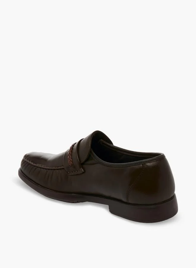 Pinosos BROWN Men Slip-On Genuine Leather Loafers for Men | Best Price UAE
