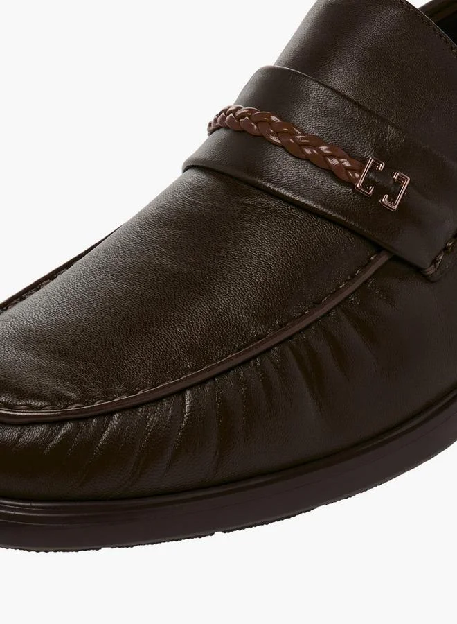Pinosos BROWN Men Slip-On Genuine Leather Loafers for Men | Best Price UAE
