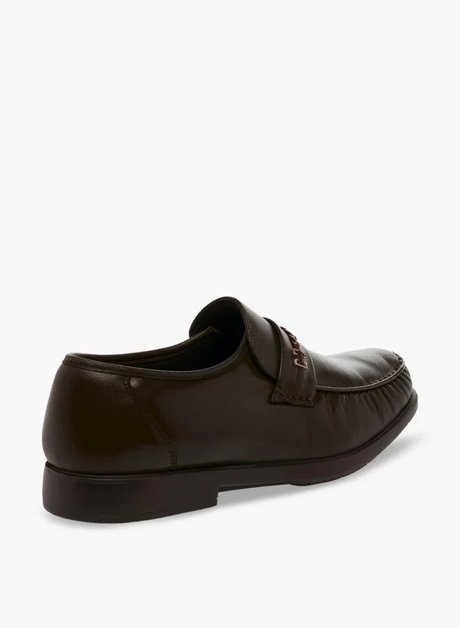 Pinosos BROWN Men Slip-On Genuine Leather Loafers for Men | Best Price UAE