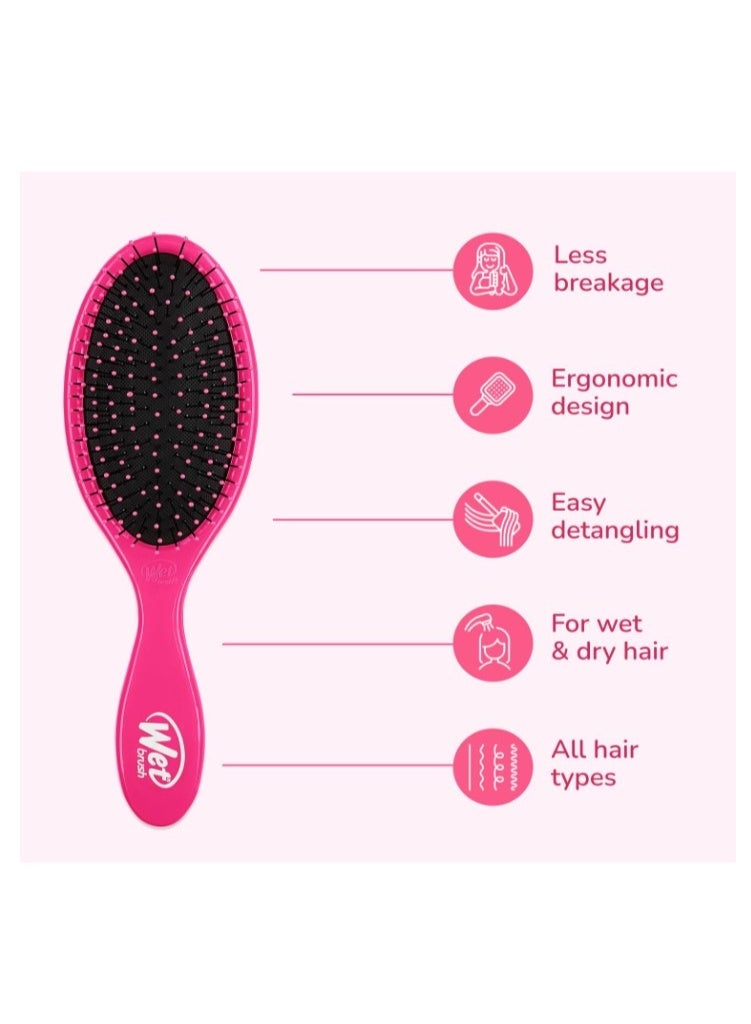 فرشاة فك تشابك الشعر الأصلية من ويت براش بشعيرات IntelliFlex الناعمة - متعددة الألوان، قطعة واحدة - Image 2