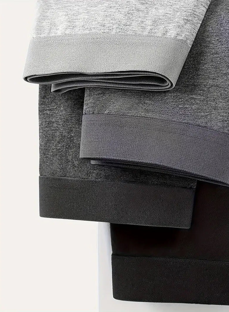 SiNO Pure Cotton Men's Boxers, Short-Leg Lycra Briefs - Soft, Breathable, Antibacterial - 4-Pack Assorted Colors.  - Image 4