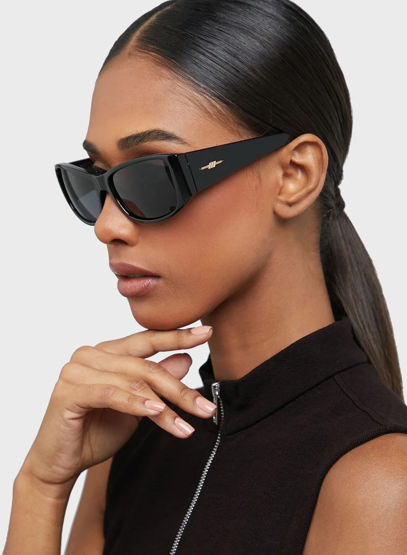 Le Specs Classic Rectangle Sunglasses