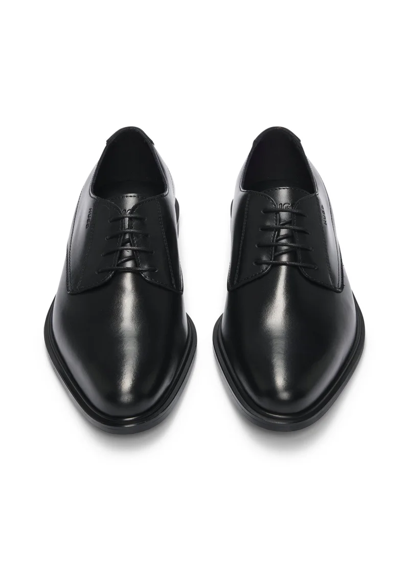 HUGO Derby shoes in nappa leather with embossed logo