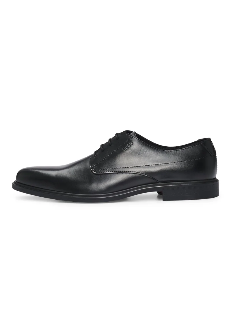 HUGO Derby shoes in nappa leather with embossed logo