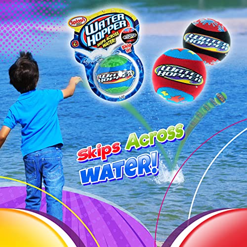 JA-RU Water Hopper Ball Toy Pack (1 Pack Assorted) Bouncing Water Skip Ball. Water Balls for Pool and for Beach Game. Squishy Skipper Water Bouncy Balls for Kids and Adults. Style B 880-1 - Image 4