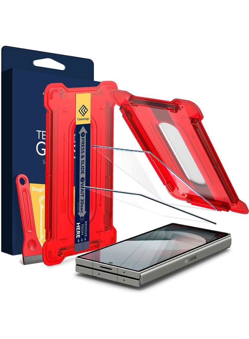 Caseology حماية شاشة زجاجية مقسّاة لجهاز سامسونج جالكسي Z Fold 6 مع صينية تركيب سهلة - [عبوة 2] - Image 1