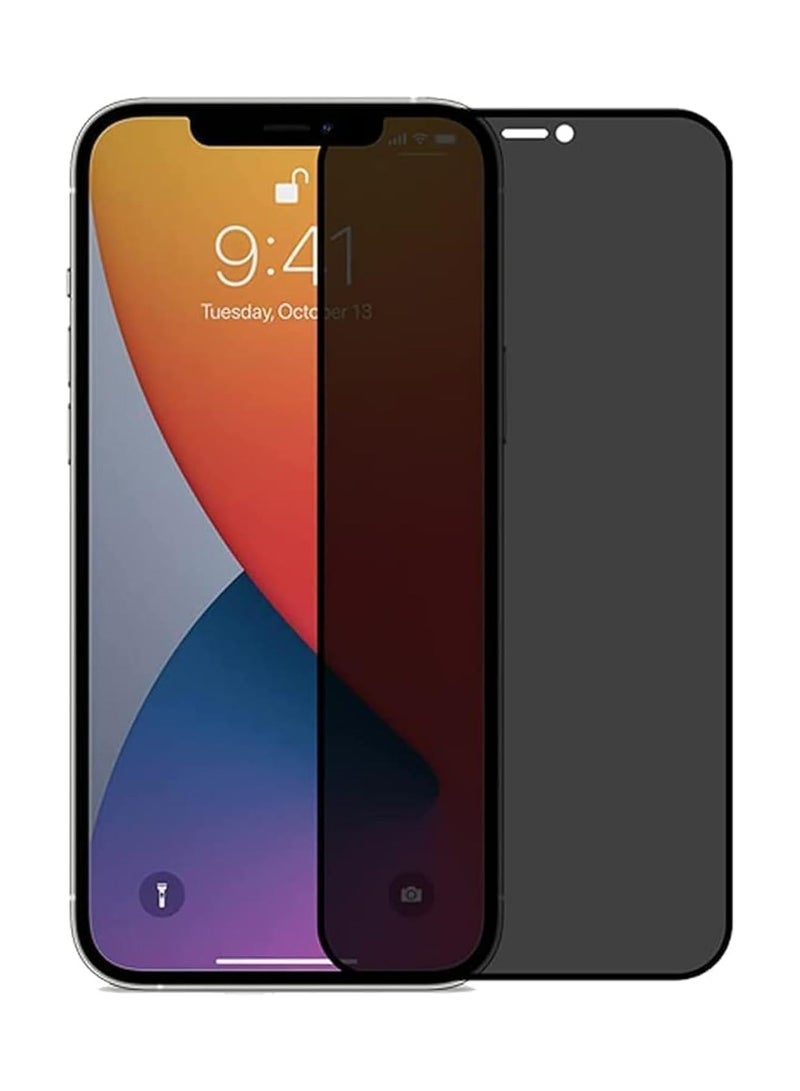 واقي شاشة الخصوصية ELMO3EZZ iPhone 11 Pro Max مضاد للتجسس من الزجاج المقسى 9H صلابة مقاوم للخدش وخالي من الفقاعات وزجاج مضاد للتجسس لهاتف iPhone 11 Pro Ma (أسود) - Image 1