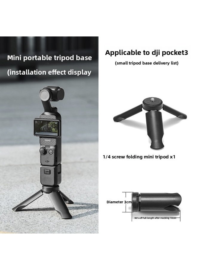 Generic For DJI Pocket 3 Yuntai Osmo Pocket 3 Eyes Accessories Desktop Foot Tempered Film Accessories-Color:Pocket3 Tripod  - Image 1