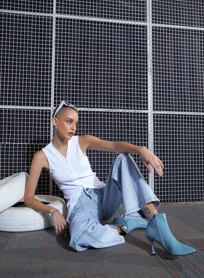 SASSAFRAS Cargo Straight Jeans with Belt Loops by Styli