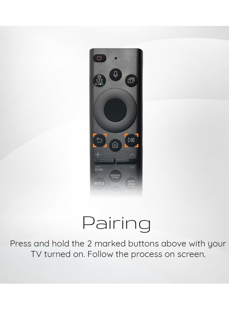 ELTRAZONE - Original OEM BN59-01385A Solar Voice Remote Control for Samsung Smart TVs, Compatible with Neo QLED, The Frame & Crystal UHD Series - 2021 Model, Eco-Friendly & Rechargeable - Image 1