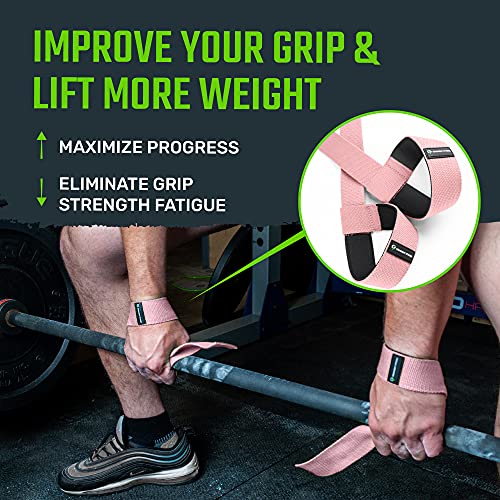 Gradient Fitness Lifting Straps | Wrist Straps for Weightlifting, Deadlift Straps,Lifting Straps for weightlifting,Straps for weight lifting,Weight Lifting Straps for Men/Women,Gym Lifting Grips (P) - Image 4