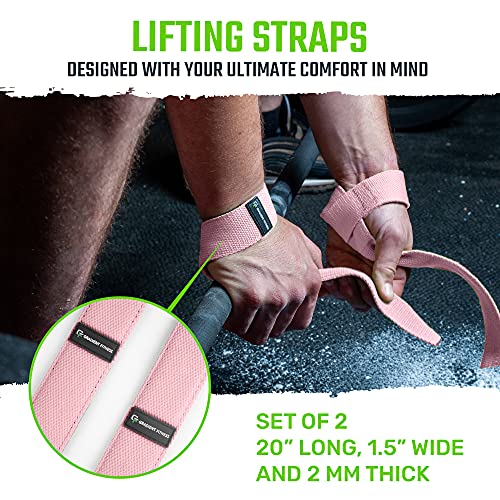Gradient Fitness Lifting Straps | Wrist Straps for Weightlifting, Deadlift Straps,Lifting Straps for weightlifting,Straps for weight lifting,Weight Lifting Straps for Men/Women,Gym Lifting Grips (P) - Image 2