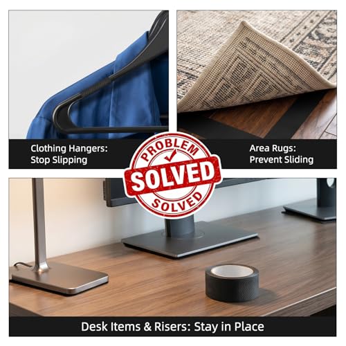 WELSTIK 4" Wide Premium Rubber Grip Tape,Extra Large Non-Slip Adhesive Wrap for Game Controllers,Mouse, Gear & Tools,Soft Shock-Absorbing Texture, Barefoot Friendly Mat for Skateboard, Stairs & Rugs - Image 3