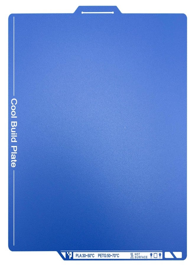 HIKUDIY 257x257mm Cold Build Plate for Bambu Lab X2D P2S P1S P1P X1C X1E A1, Double-Sided Textured Spring Steel Sheet, Easy Print Removal Low Temp Heated Bed with QR Code - Image 1