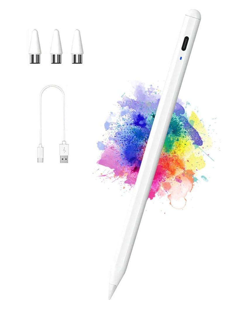 Stylus Pen for iPad 9th&10th Gen, Apple Pencil 2nd Generation, 2X Fast Charge Apple Pen for iPad 2018-2023, iPad Pencil for iPad Pro 11/12.9 3/4/5 Gen, iPad Mini 5/6, iPad 6/7/8, iPad Air 3/4/5,White  - Image 1