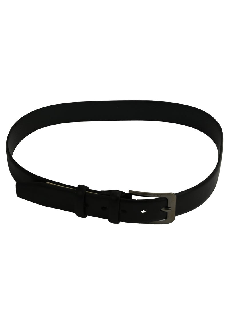 Generic - Mens Dress Belt, Solid Leather Belt for Casual Wear, Adjustable Leather Belt for Perfect Fit, Mens Belt Leather - Black - Image 1
