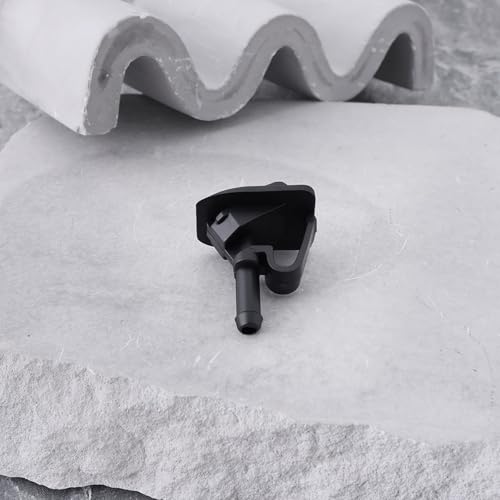 Briny River 2Pcs Windshield Washer Nozzle Wiper Spray Replacement Part 55156728AB Compatible with Jeep Wrangler JK 2002-2012 TJ 2002-2006 Black - Image 5
