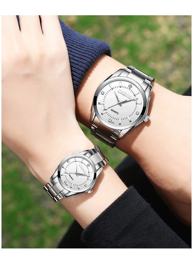 إسكدنيا ساعة يد كلاسيكية للرجال باللون الفضي/الأبيض - Image 5