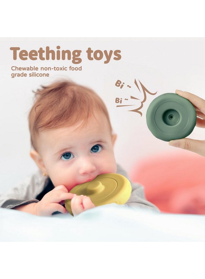 Mini Tudou 6 Pcs Stacking & Nesting Circle Toy,Soft Building Rings Stacker & Teethers,Squeeze Play with Early Educational Learning Stacking Tower, Toy for 6+ Months Boys&Girls - Image 4