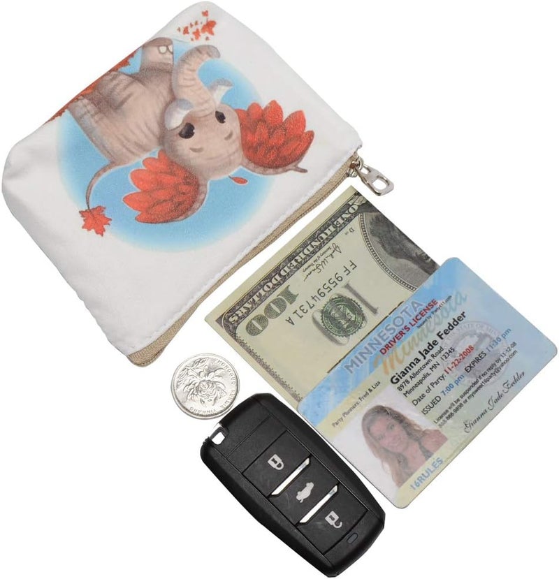 ARRIZO Women and Girls Cute Fashion Coin Purse Wallet Bag Change Pouch Key Holder - Image 4