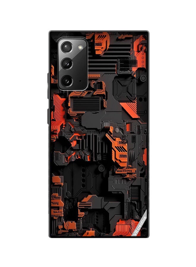VR CREATIVE Protective Case Cover For Samsung Galaxy Note20 5G Circuit Design Multicolour - Image 1
