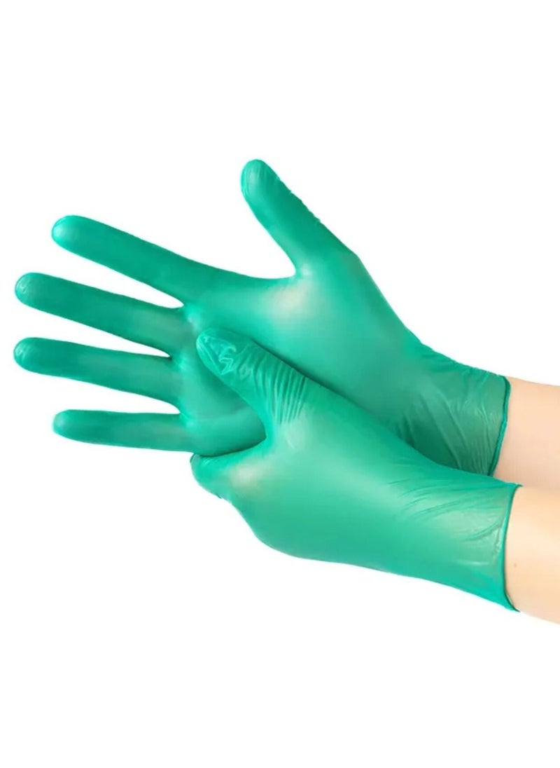 Zalcoon Vinyl Green Disposable Gloves, 4 Mil | Powder-Free, Smooth, Non-Sterile, Pack of 100 Pieces  - Image 4