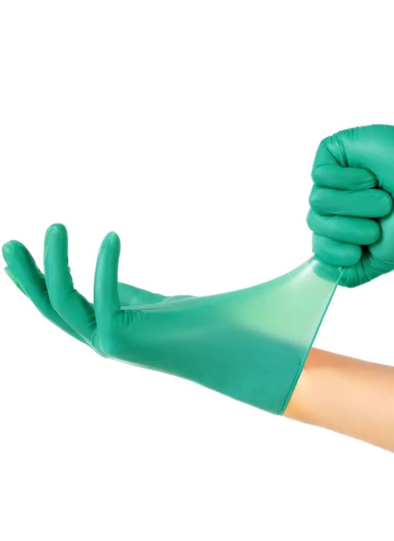Zalcoon Vinyl Green Disposable Gloves, 4 Mil | Powder-Free, Smooth, Non-Sterile, Pack of 100 Pieces  - Image 3