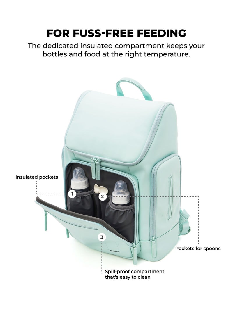 Mokobara The Tinker Diaper Backpack - Premium Soft-Touch Polyurethane Material | Nomnom - Image 3