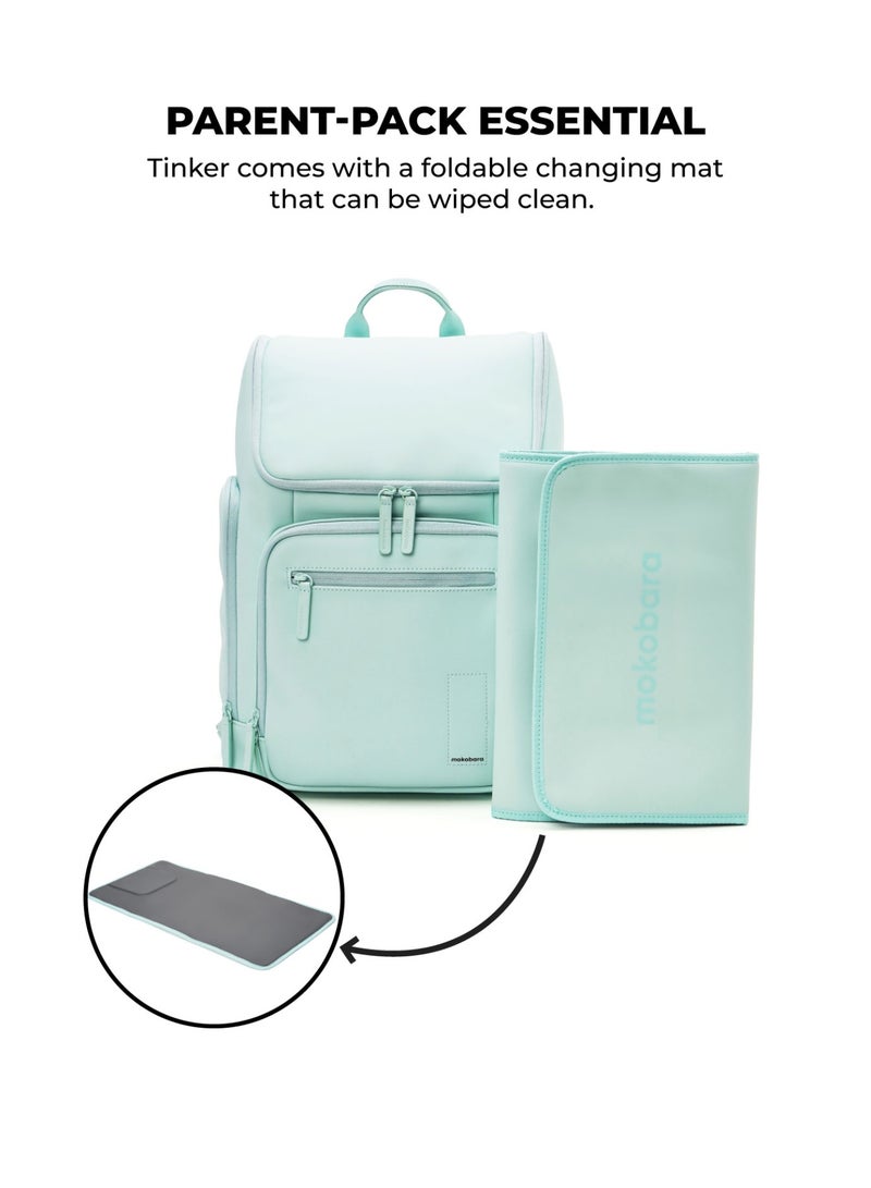 Mokobara The Tinker Diaper Backpack - Premium Soft-Touch Polyurethane Material | Nomnom - Image 4