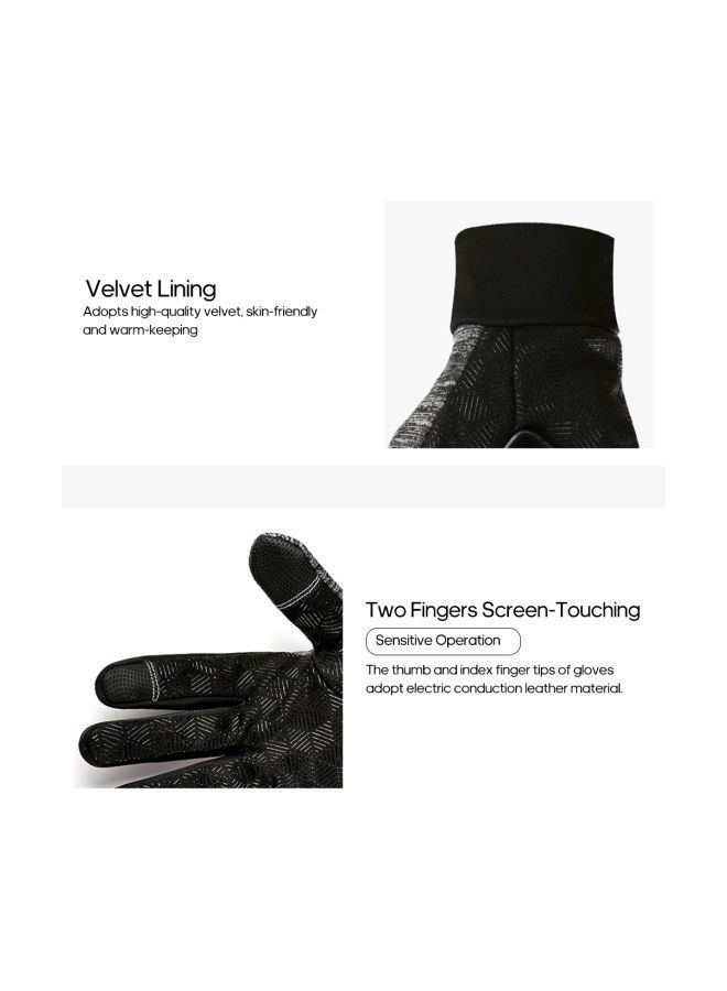 NIBEMINENT Pair Of Water Resistant Winter Gloves - Image 4