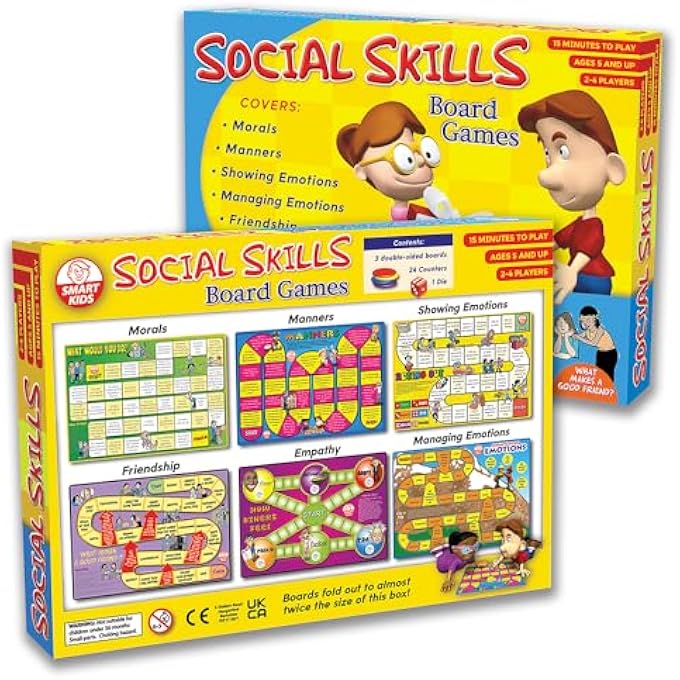 Didax Educational Resources 500063 Social Skills Board Games (6 Pack), Multicolor - Image 1