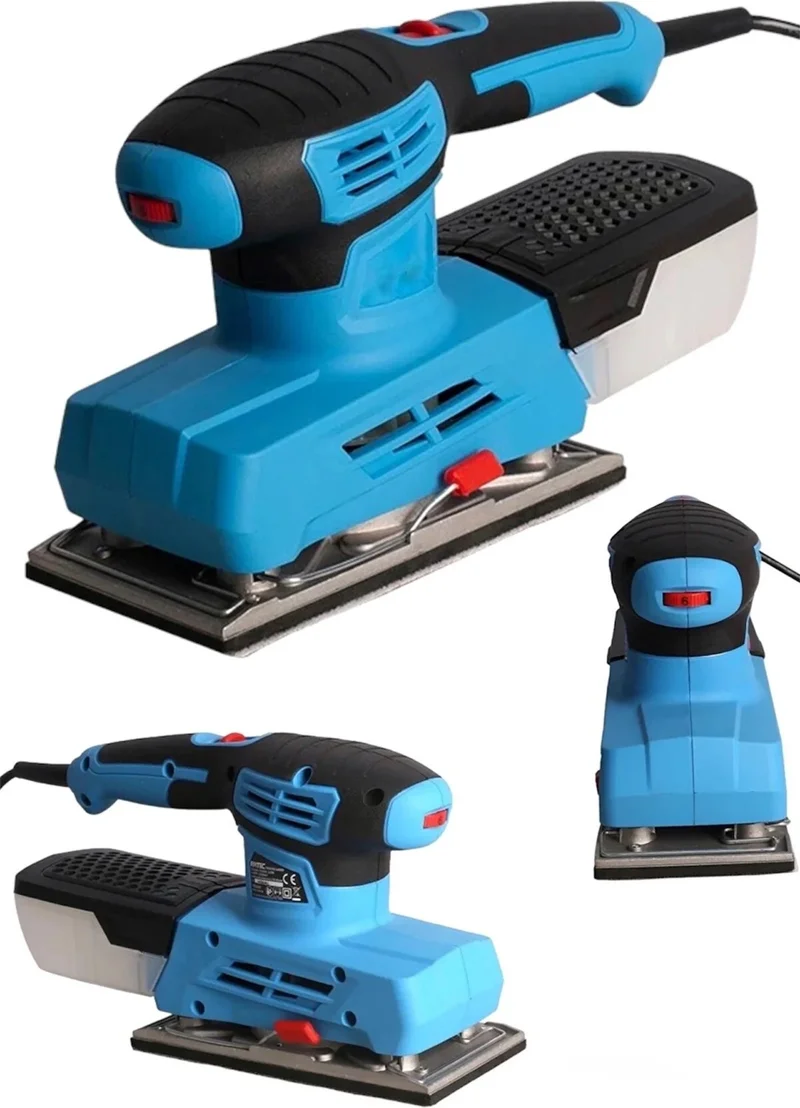 Dynamic Max 3200PR Professional 6-Speed ​​Speed ​​Adjustable Electric Orbital Sander with Dust Chamber Blue