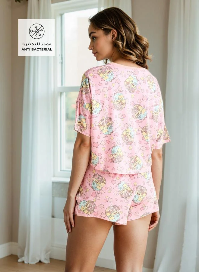 سبلاش فيڤ طقم شورت بطبعة المينيونز