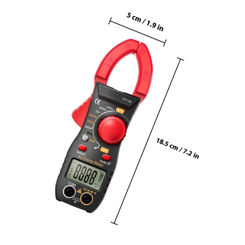 St170 Digital Clamp Meter High Precision AC Current Voltage Tester Non Battery Powered Industrial Tool - Image 3