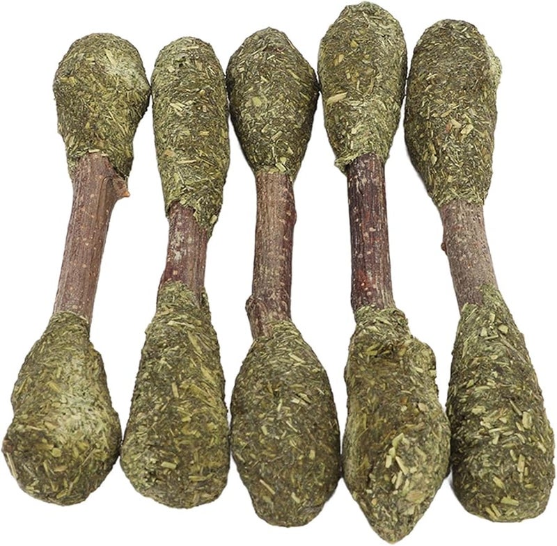 Fydun 5PCS Alfalfa Chew Sticks Rabbit Teeth Grinding Toy For Hamster Guinea Pig Digestion - Image 5