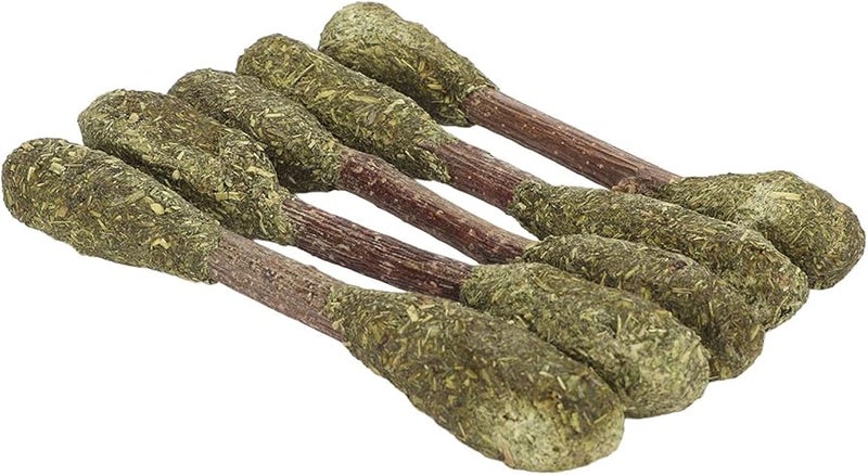 Fydun 5PCS Alfalfa Chew Sticks Rabbit Teeth Grinding Toy For Hamster Guinea Pig Digestion - Image 3