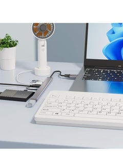 Excefore موزع ألومنيوم USB 3.0 7 منافذ موسع، موزع USB 3.0، موزع بيانات نحيف للغاية محمول لجهاز ماك بوك، لابتوب، حاسوب شخصي، ماك برو، ماك ميني، آي ماك، سيرفس برو والمزيد  - Image 4