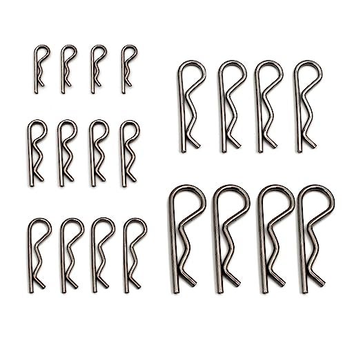 Alloygold 20 Pc 5 Size Stainless Steel Cotter Clip Kit for Hitch Pin Lock, Garage, Trucks, Engine Repair - Image 1
