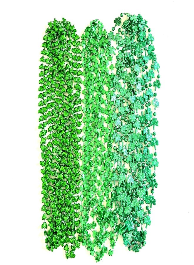 GZYSSL 100 Pcs With 10 Styles St. Patrick's Day Beads Necklaces Green Irish Festival Shamrock Parade Party Bead Necklace St. Patrick's Day Party Decoration Gifts - Image 4