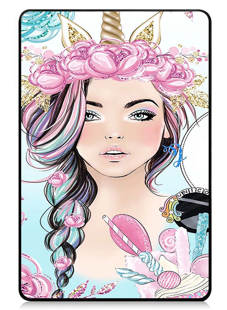 Theodor Protective Flip Case For Xiaomi Pad 7 & Xiaomi Pad 7 Pro With Trifold Stand Auto Wake Sleep Shockproof Cover - Unicorn Girl - Image 1