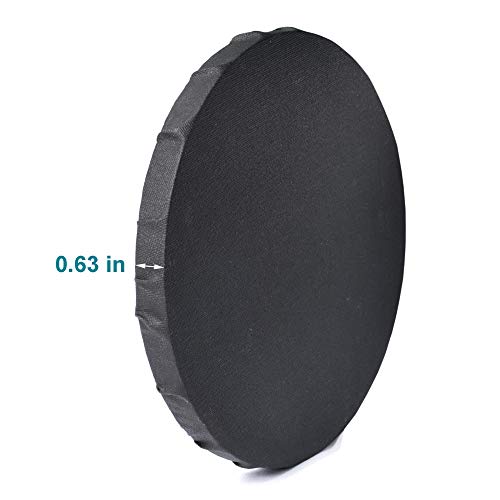 IVON 4pcs Black Round Canvas for Painting, 12'' & 8'' Stretched Circle Canvas Board for Oil Paint Acrylic Pouring - Image 4