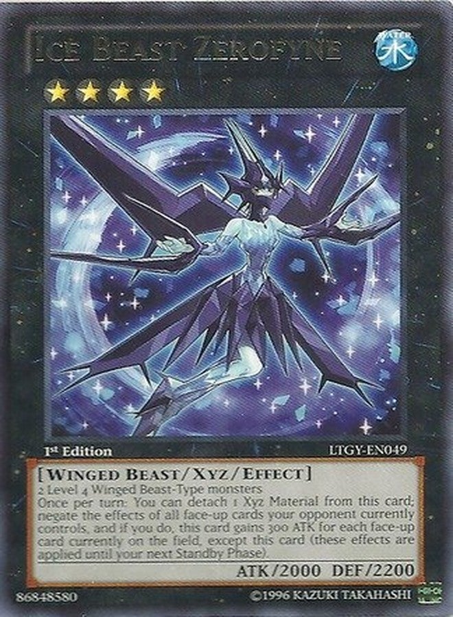 YU-GI-OH! - Ice Beast Zerofyne (LTGY-EN049) - Lord of The Tachyon Galaxy - 1st Edition - Rare