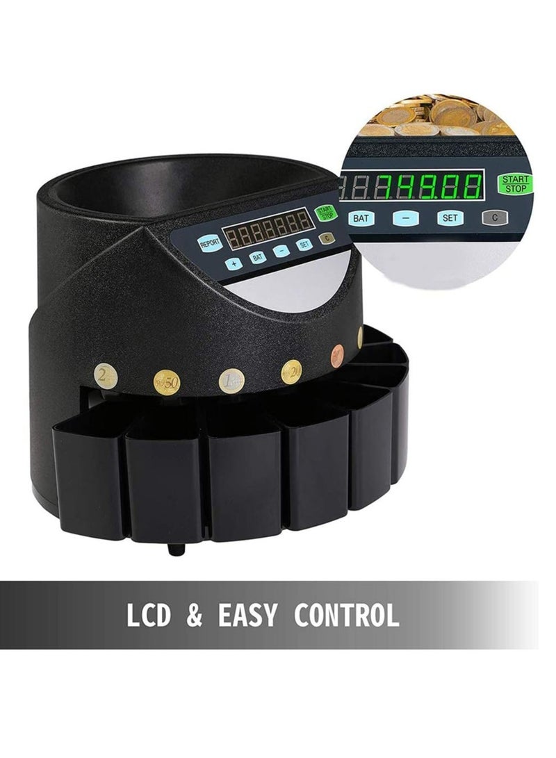 كروني Crony High Speed Coin Counter and Sorter bank - Image 4