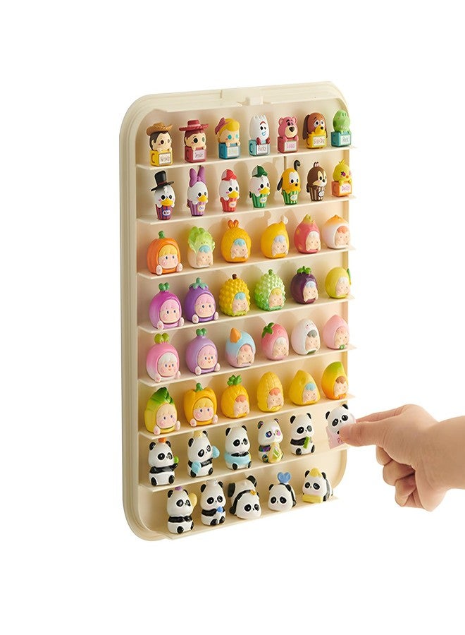 WMM حافظة عرض شفافة لشخصيات الميني فيجر، صندوق عرض شخصيات مثبت على الحائط، خزانة عرض متعددة الطوابق لشخصيات الميني فيجر مناسبة لجمع الشخصيات العمل تحت 1.57 بوصة - Image 1